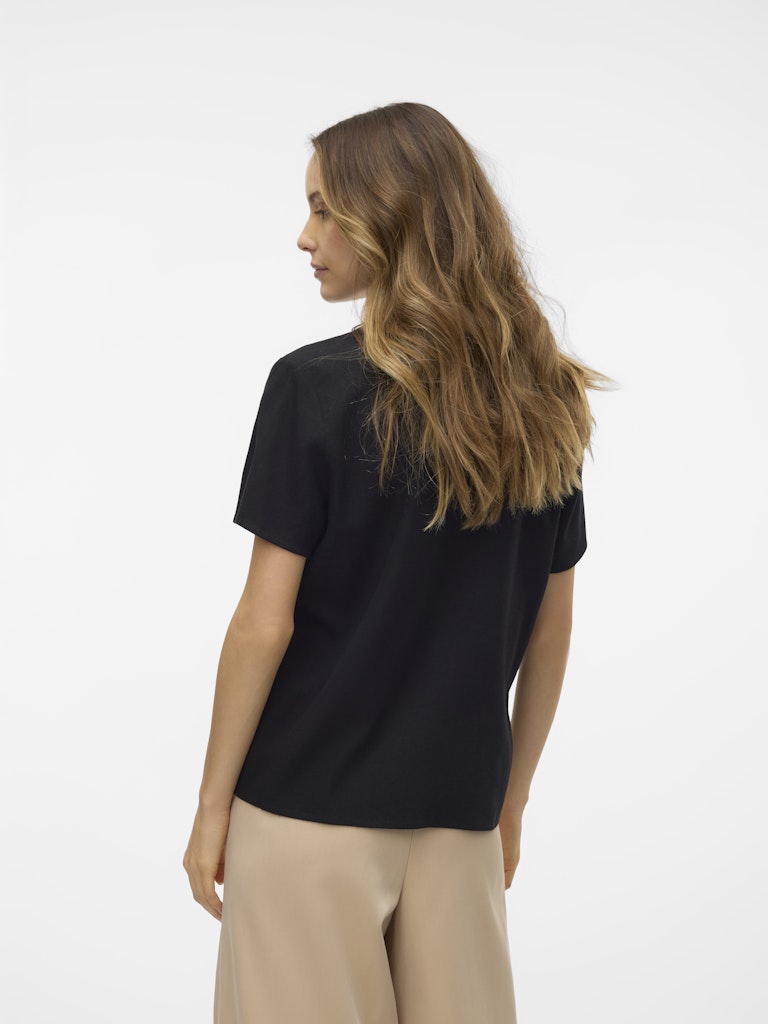 VMMYMILO SS V-NECK TOP WVN GA
