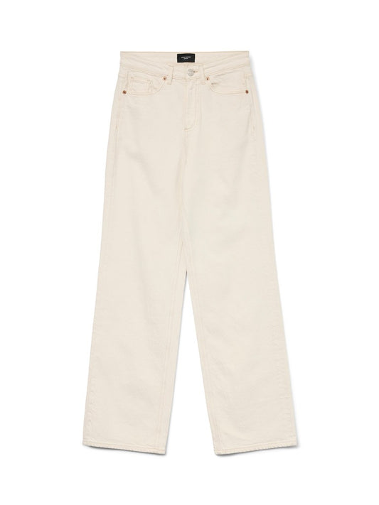 VMTESSA HR WIDE JEANS ECRU GA