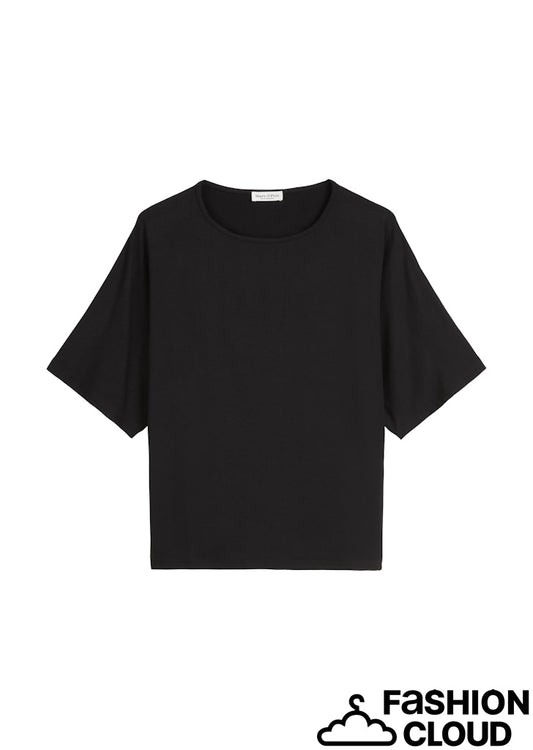 T-shirt, cut on sleeve