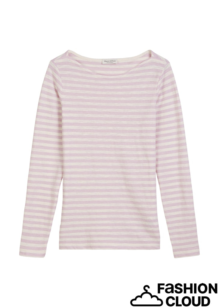 T-shirt, long sleeve, boat nec