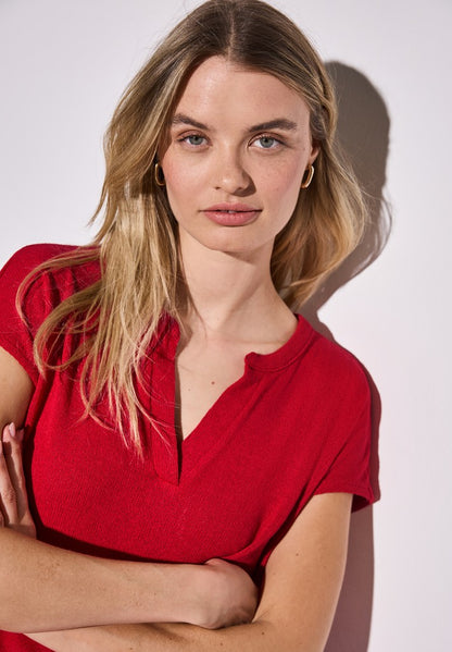 summer knit look shirt