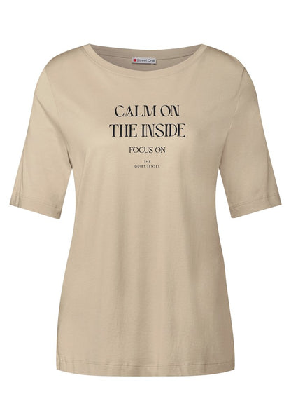 wording print shirt