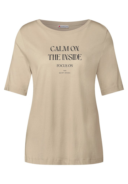 wording print shirt