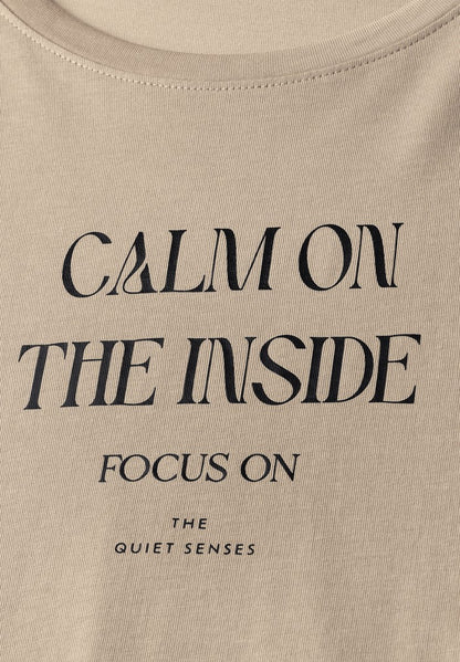 wording print shirt