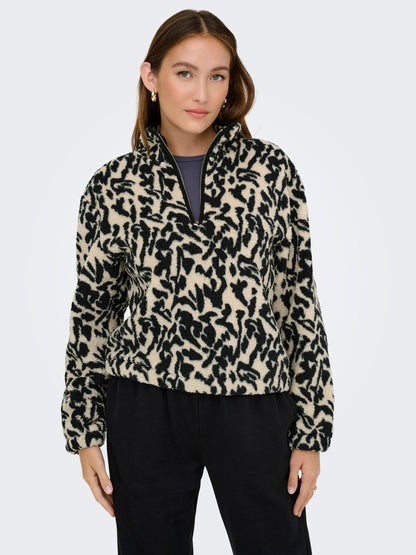 ONLNEW DALLAS L/S HIGHNECK ZIP SWT