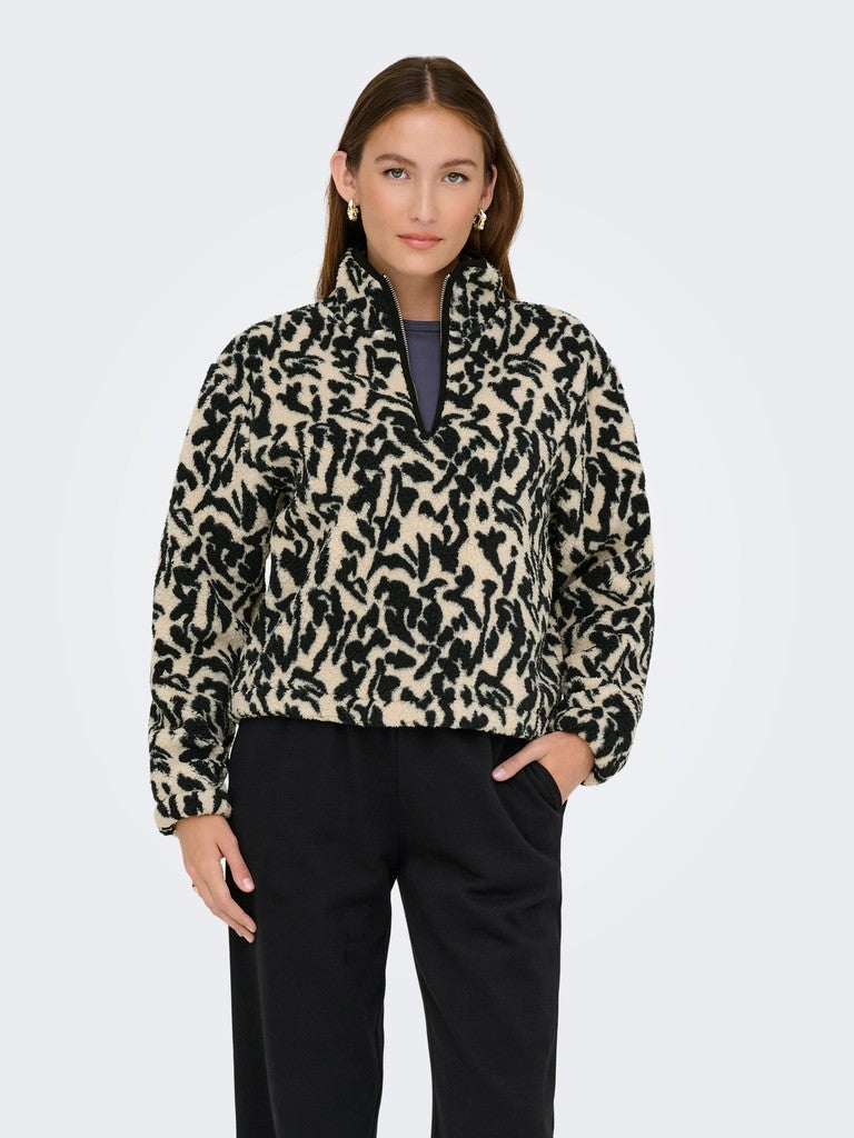 ONLNEW DALLAS L/S HIGHNECK ZIP SWT