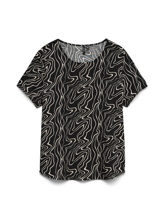 VMEASY JOY S/S TOP WVN GA