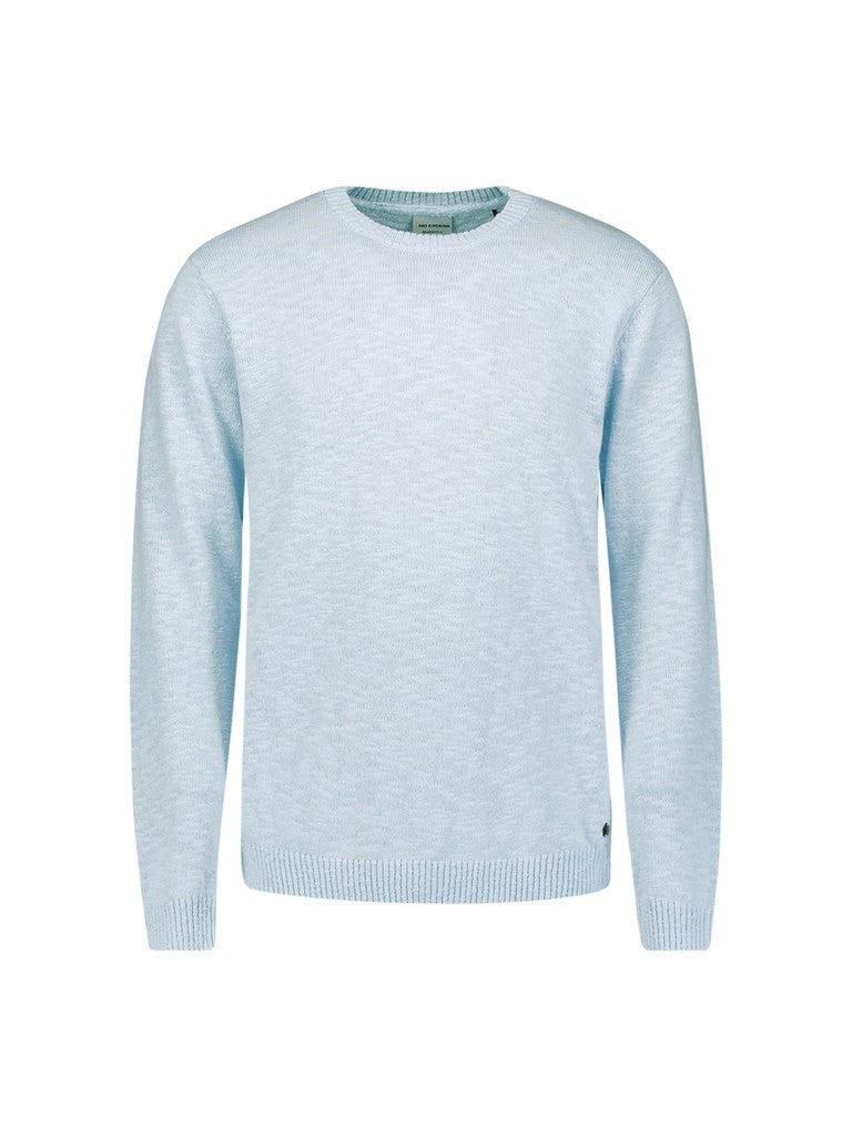 Pullover Crewneck Slub With Linen