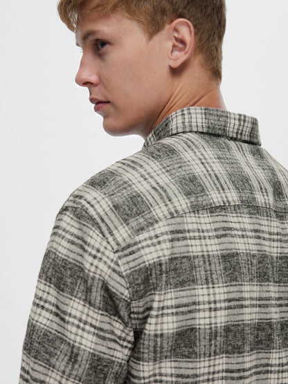 SLHREGROBIN-FLANNEL CHECK SHIR