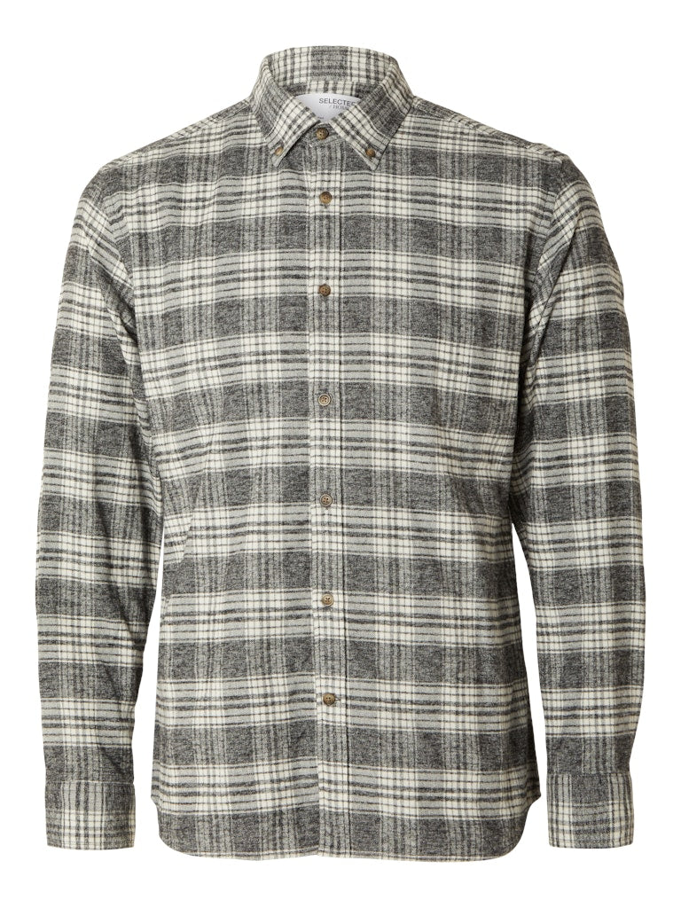 SLHREGROBIN-FLANNEL CHECK SHIR