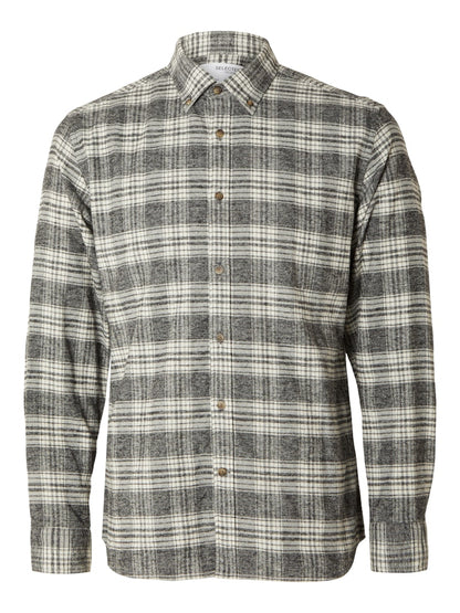 SLHREGROBIN-FLANNEL CHECK SHIR