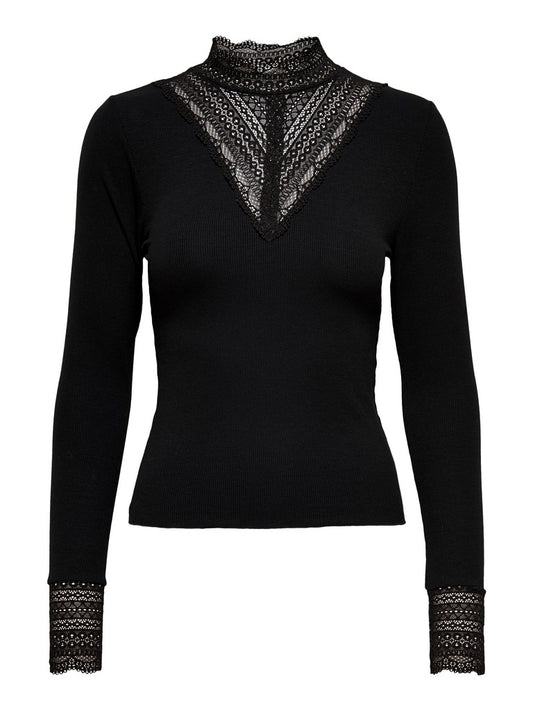 ONLTILDE L/S HIGH NECK LACE TO