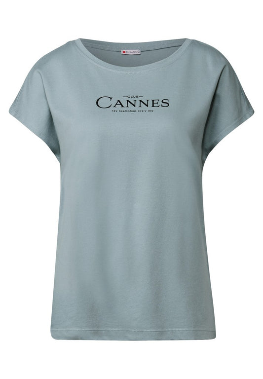 LTD QR basic foil print shirt