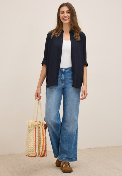 Solid Structure Blouse