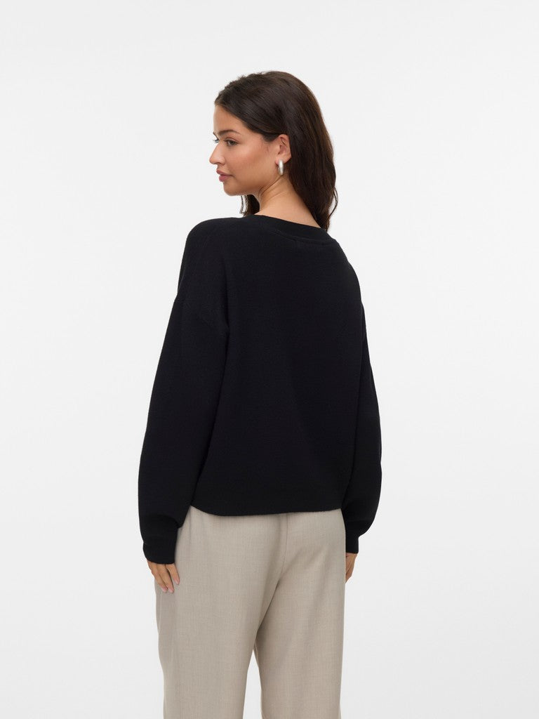 VMSABA FULL NEEDLE LS V-NECK C