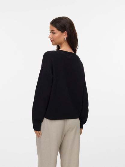 VMSABA FULL NEEDLE LS V-NECK C