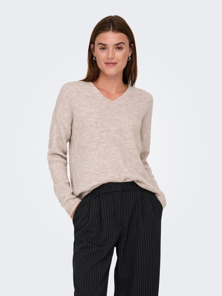 ONLCAMILLA V-NECK L/S PULLOVER