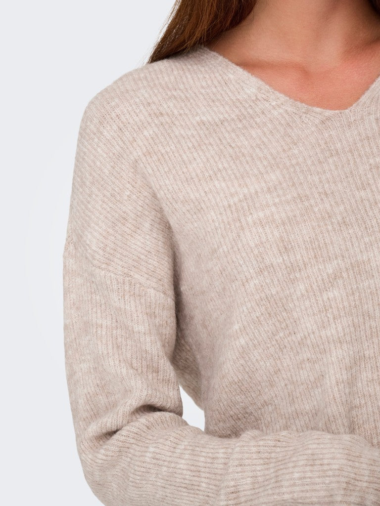ONLCAMILLA V-NECK L/S PULLOVER