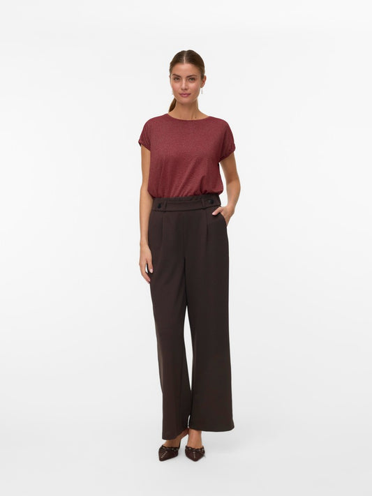 VMLAVA GLITTER SS TOP STRIPE J