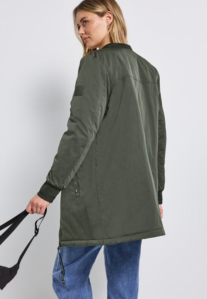 Long Padded Bomber Jkt w. remo