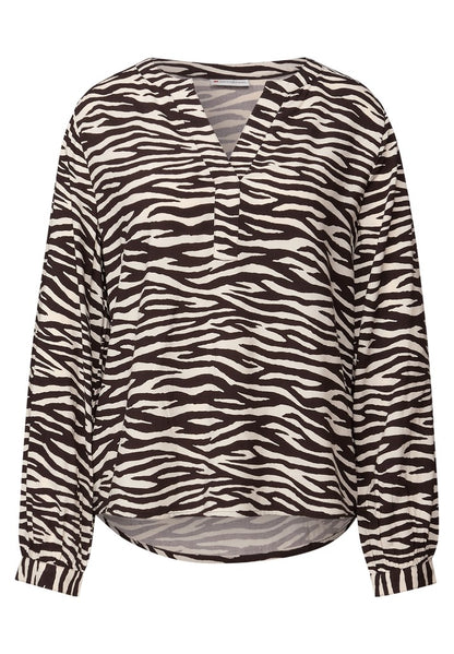 LTD QR Splitneck tunic blouse