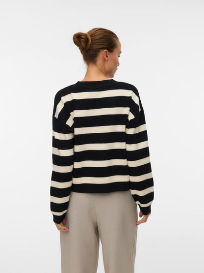 VMSABA FULL NEEDLE LS V-NECK C