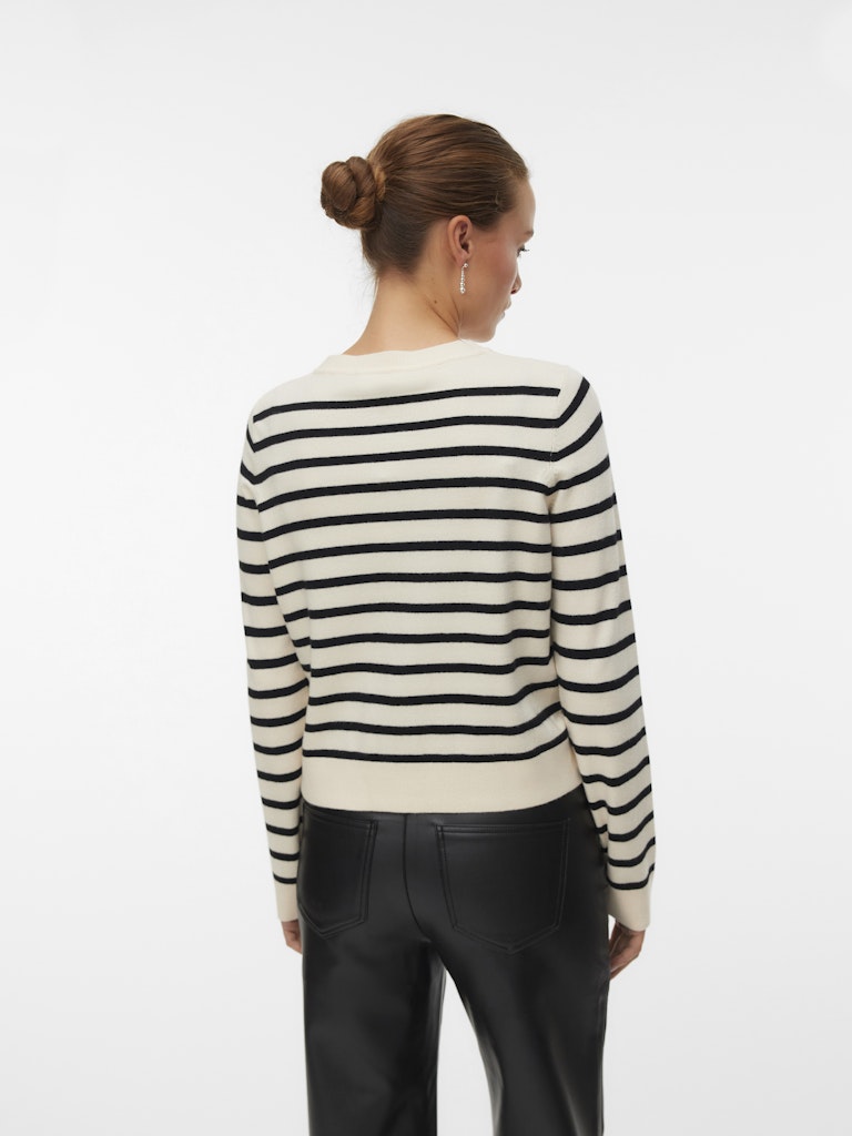 VMSABA PLAIN LS O-NECK CARDIGA