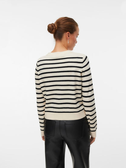 VMSABA PLAIN LS O-NECK CARDIGA