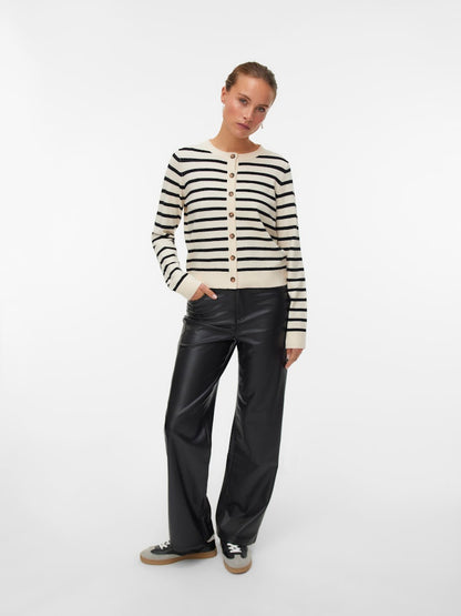 VMSABA PLAIN LS O-NECK CARDIGA