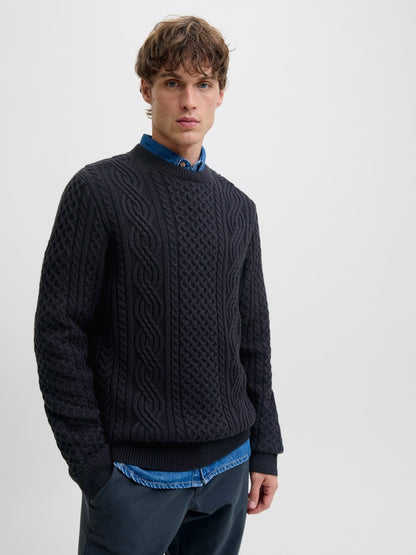 JPRBLUSEAN KNIT CABLE CREW NEC