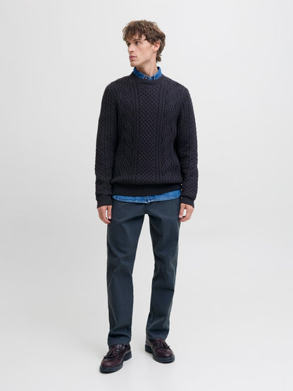 JPRBLUSEAN KNIT CABLE CREW NEC