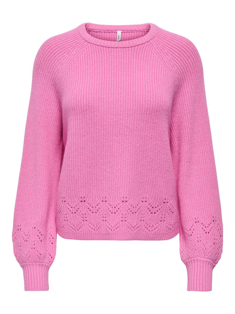 ONLPRINCESS LS O-NECK DETAIL KNT