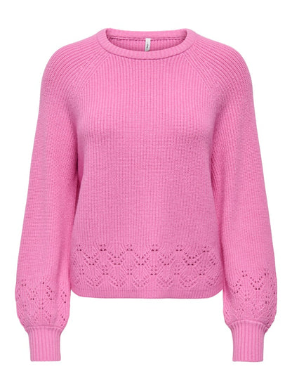 ONLPRINCESS LS O-NECK DETAIL KNT