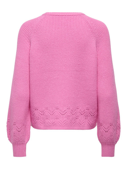 ONLPRINCESS LS O-NECK DETAIL KNT