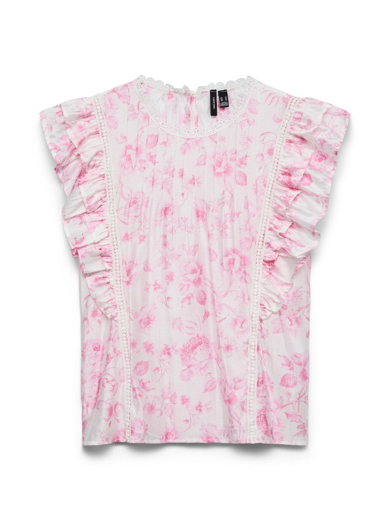 VMBLISS S/L DETAIL TOP WVN