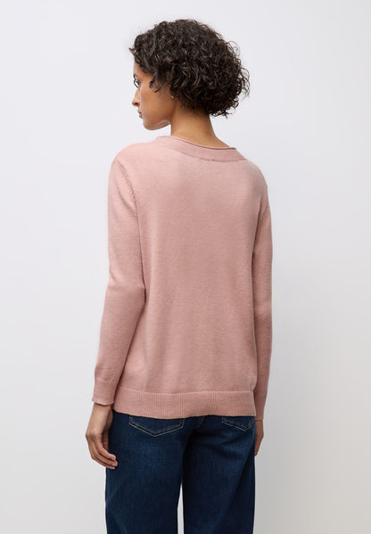 QR_rolled edge collar sweater