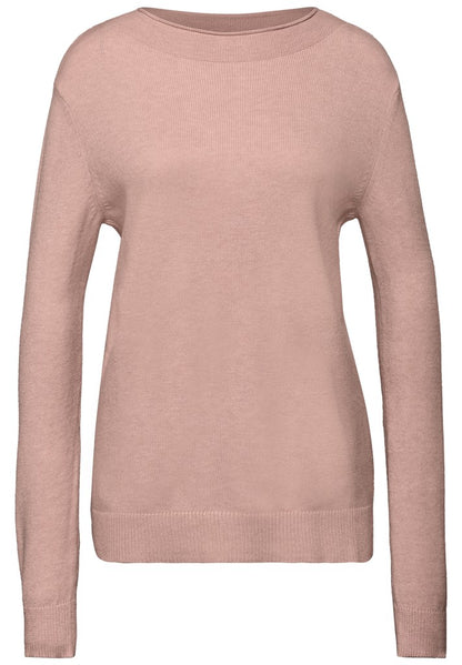 QR_rolled edge collar sweater