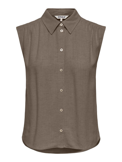 ONLSIESTA S/L LINEN BL SHIRT PNT NO