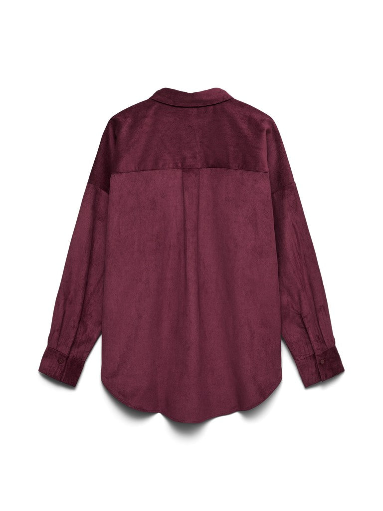 VMSANNE COURDEROY LS SHIRT WVN NOOS