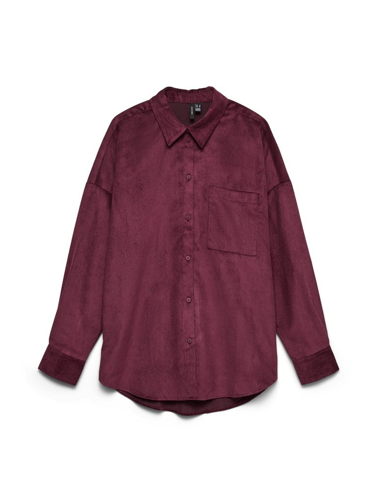 VMSANNE COURDEROY LS SHIRT WVN NOOS
