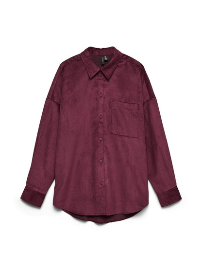 VMSANNE COURDEROY LS SHIRT WVN NOOS
