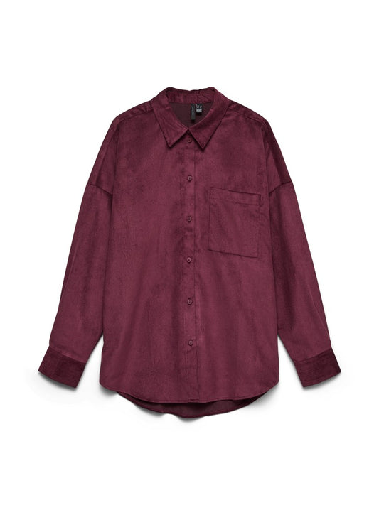 VMSANNE COURDEROY LS SHIRT WVN NOOS