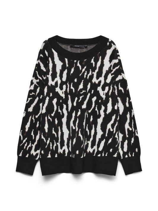 VMNANCY LS O-NECK LONG PULLOVER BOO