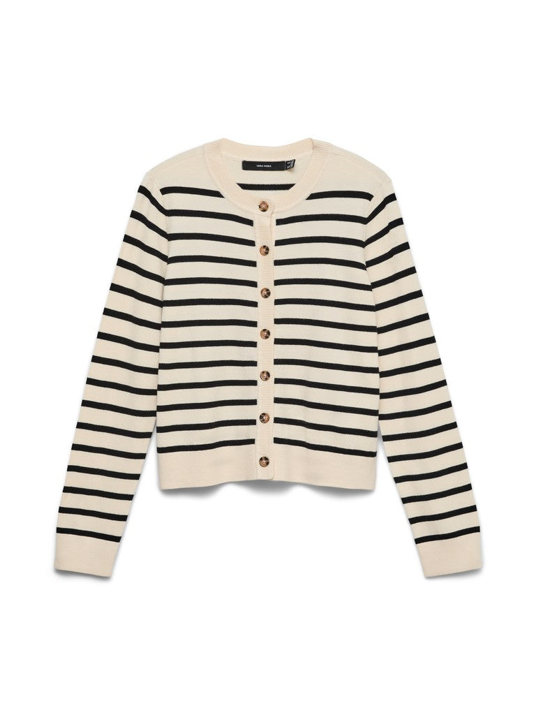 VMSABA PLAIN LS O-NECK CARDIGA