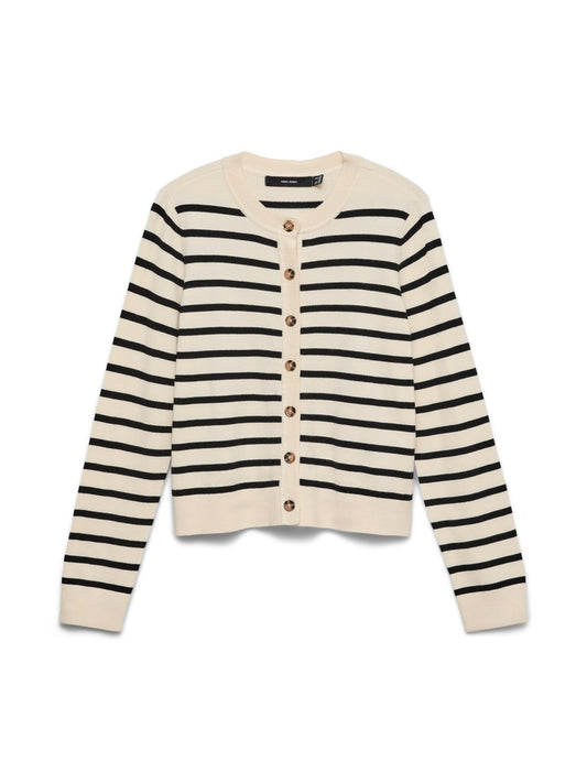 VMSABA PLAIN LS O-NECK CARDIGA