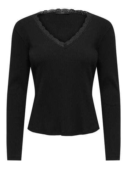 ONLSARA SHARAI L/S V-NECK TOP JRS N