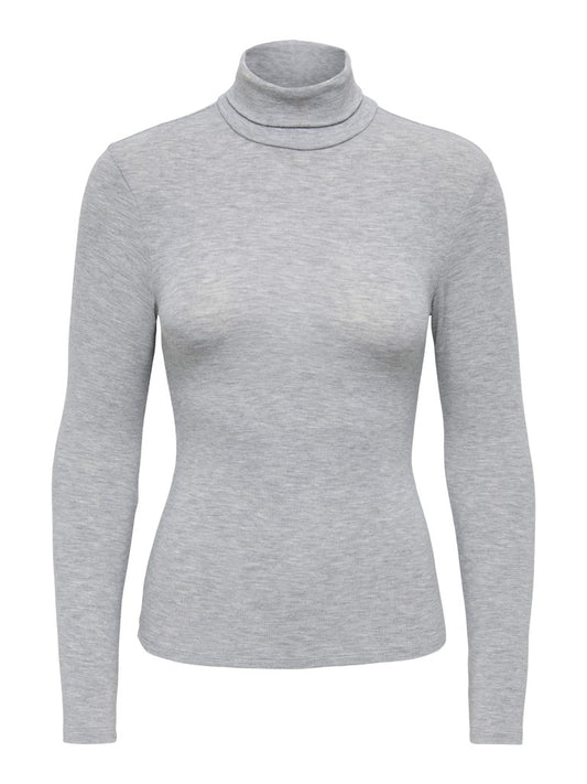 ONLGLAMOUR L/S ROLL-NECK TOP JRS NO