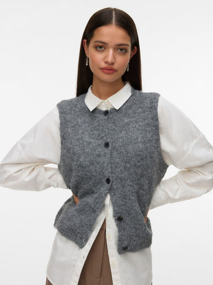 VMNOVAH SL O-NECK BUTTON VEST NOOS