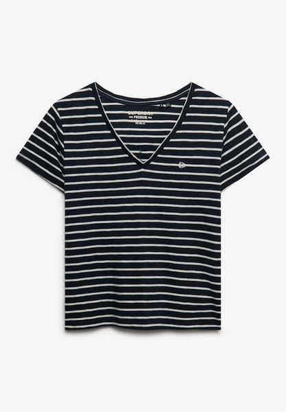 STUDIOS SLUB EMB VEE TEE