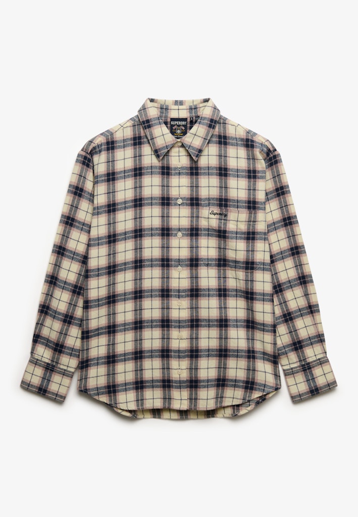CHECK FLANNEL RELAXED SHIRT